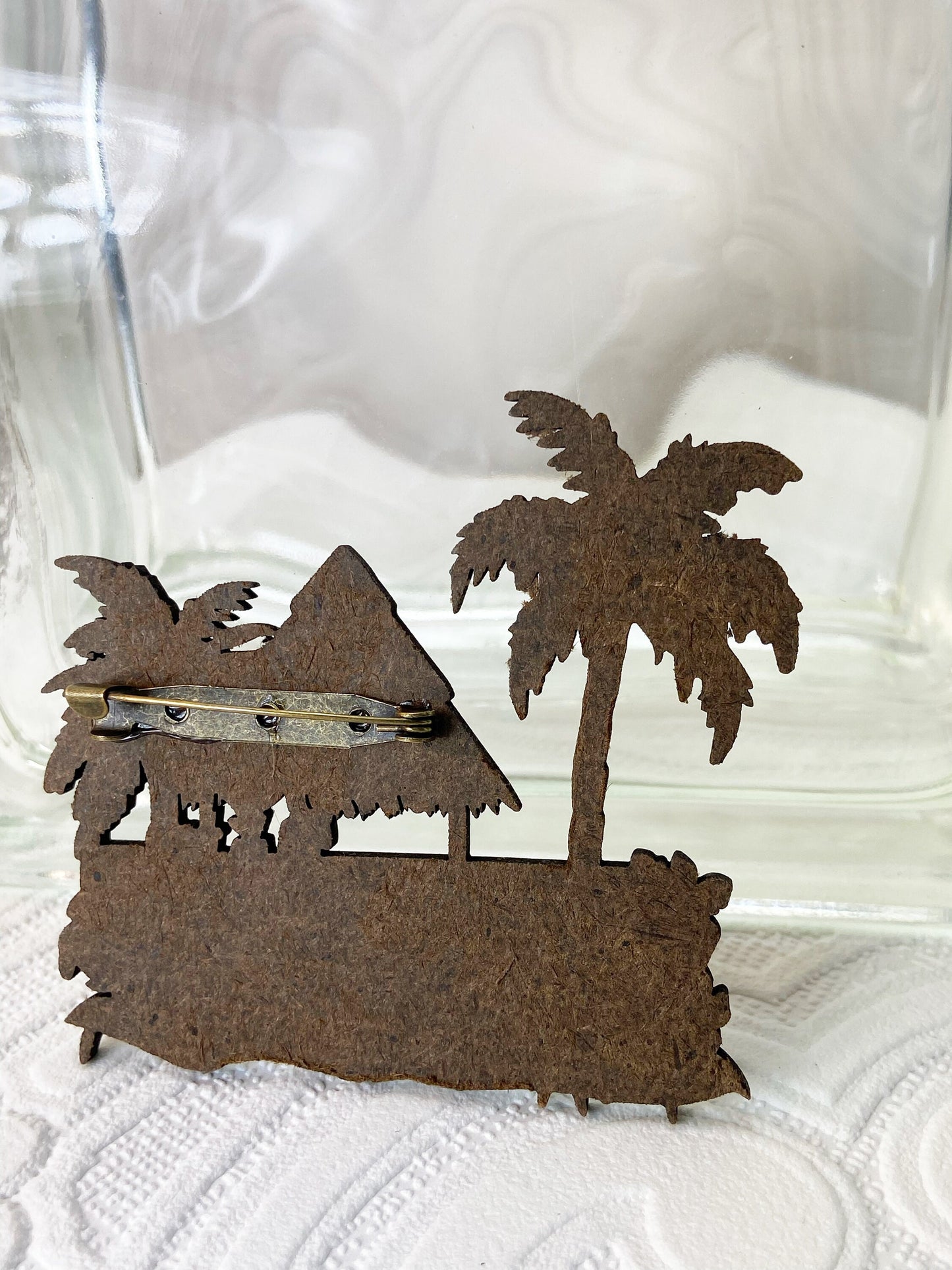 Tiki Hut Bar Handmade Brooch, Let the Good Times Roll This Summer