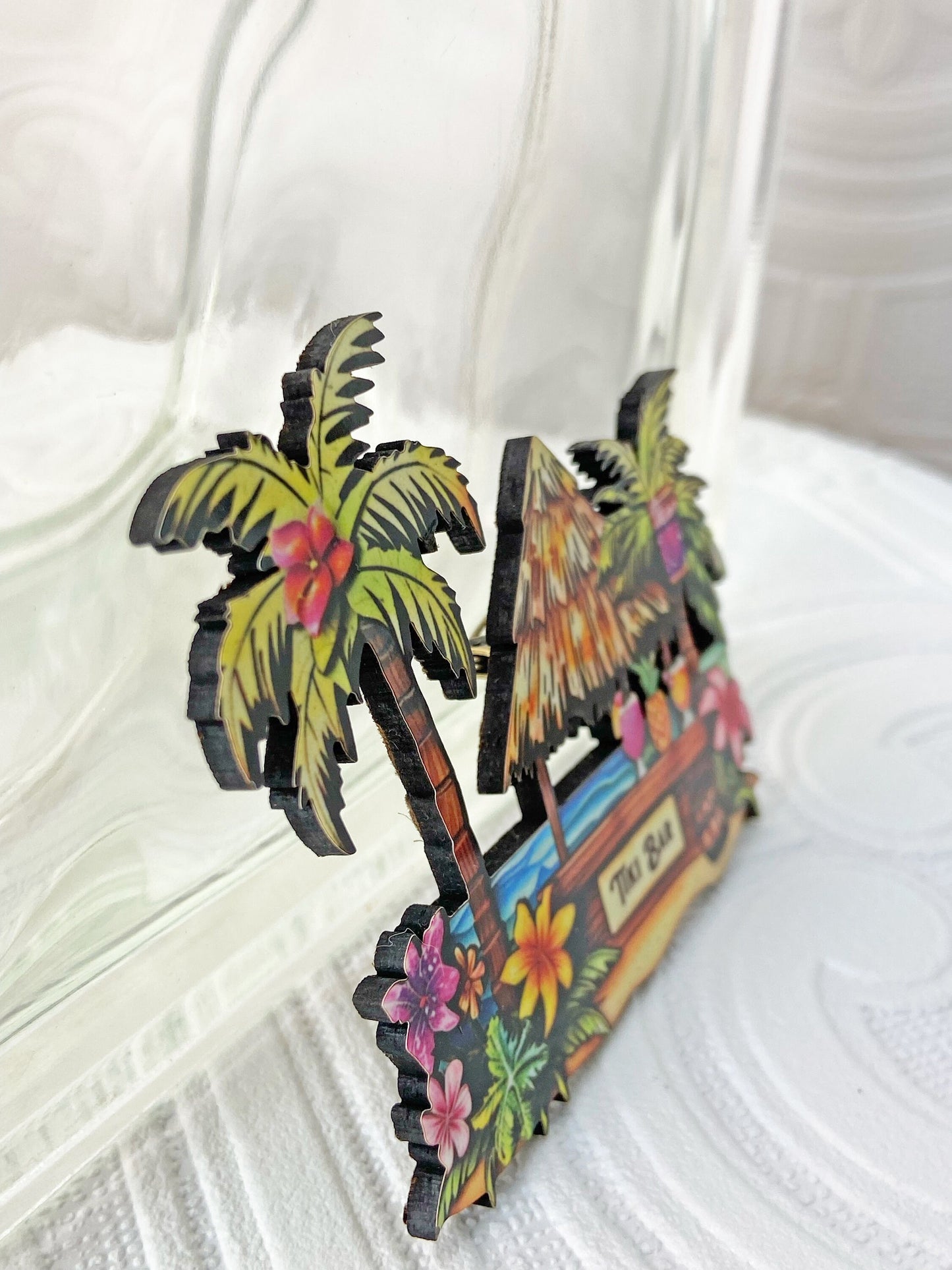 Tiki Hut Bar Handmade Brooch, Let the Good Times Roll This Summer