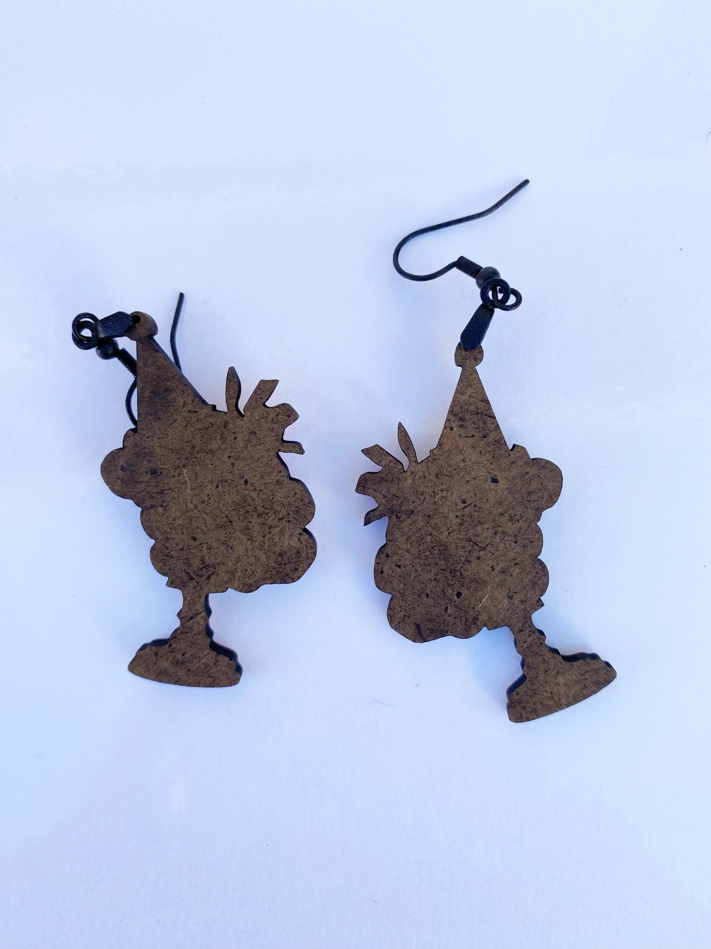 Quirky Doll Head Birthday Girl Earrings - For the Birthday Girl! Laser Cut Wood with Sublimated Design. Ear Wires or Clip-On