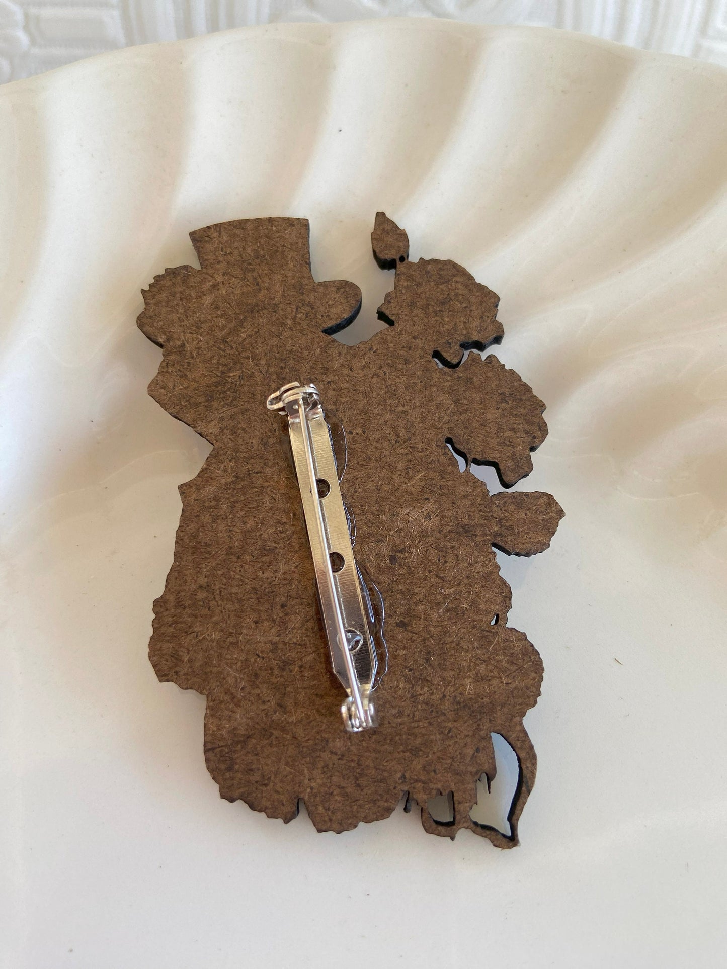 Dashing Mr. Frog Handcrafted Wearable Art / Brooch / Pin ~ Illustration Jewelry ~ Superior Process ~ Fun & Whimsical ~ Wood Sublimation
