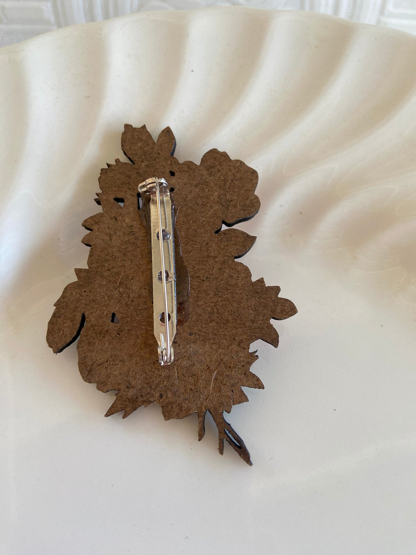 Beautiful Roses Brooch, Victorian Look, Laser Cut Wood, Romantic Jewelry, Forever Corsage, Floral Bouquet