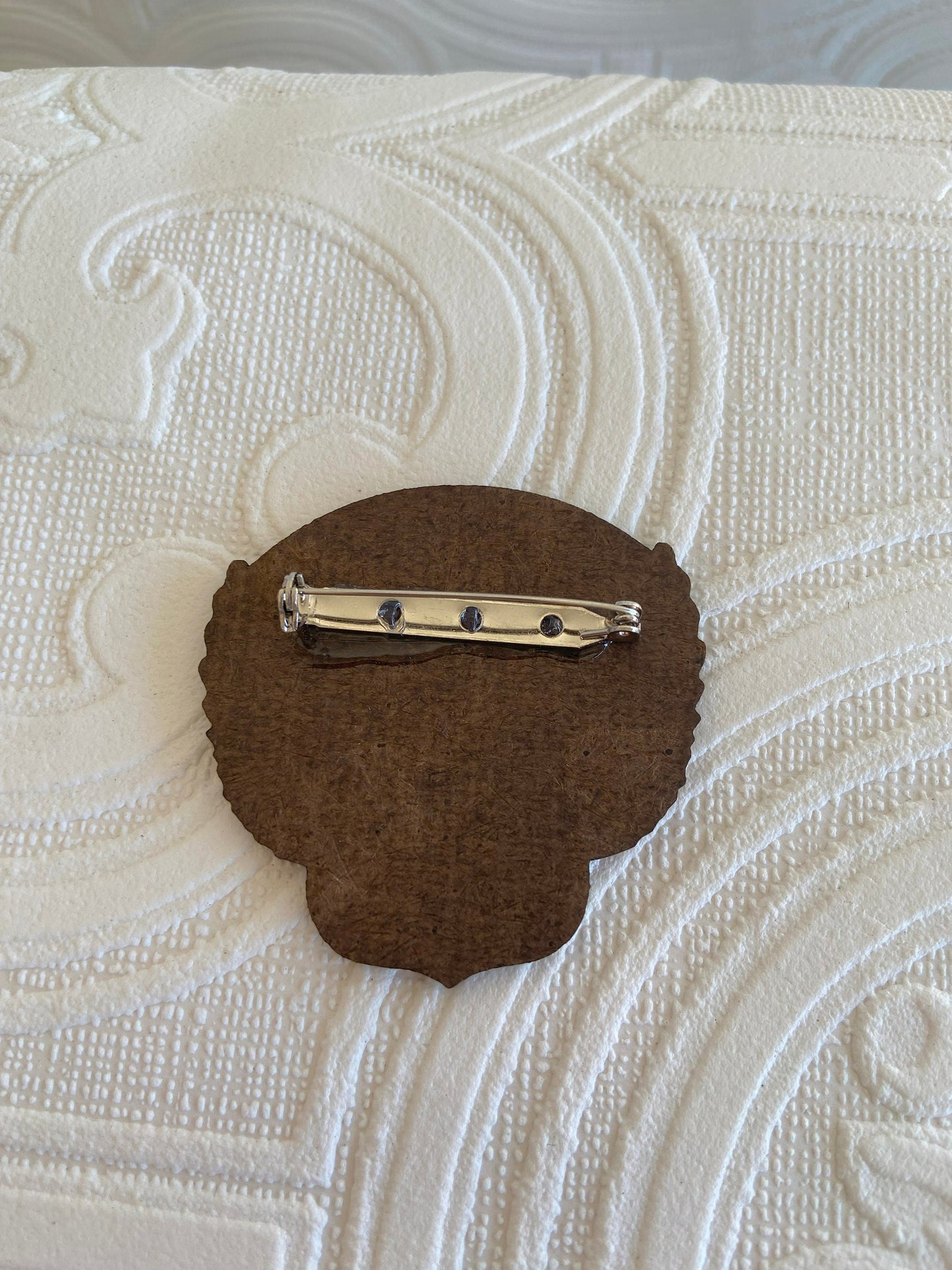 Route 66 Themed Brooch, Born to be Wild, Red, White Blue, Unique and Fun Pin / Brooch