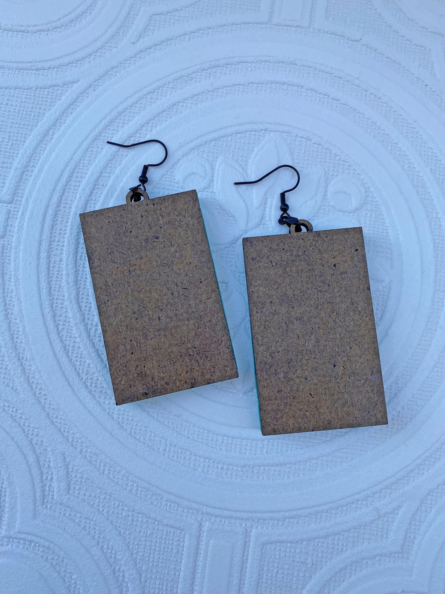 Beautiful "Baby it's Cold Outside" Earrings ~ Clip-on or Ear Wire ~ Handcrafted ~ Vintage Winter Theme ~ Wood and Acrylic